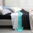 400TC Egyptian Cotton Sateen WHITE Standard Pillowcase by Logan and Mason Platinum Hot on Sale