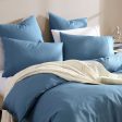 Serene Denim Quilt Cover Set by Logan and Mason Platinum For Cheap