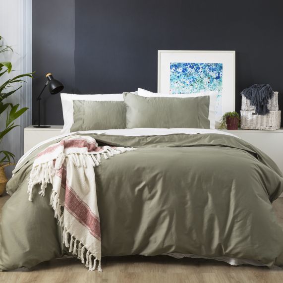 Park Avenue 500 Thread Count JADE Natural Bamboo Cotton QUILT COVER SET Online now