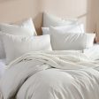 Serene Natural European Pillowcase by Logan and Mason Platinum Discount