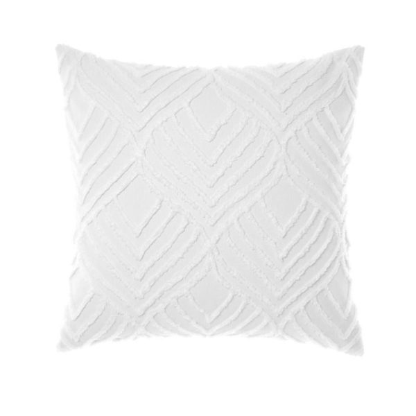 Palm Springs White European Pillowcase by Linen House Sale