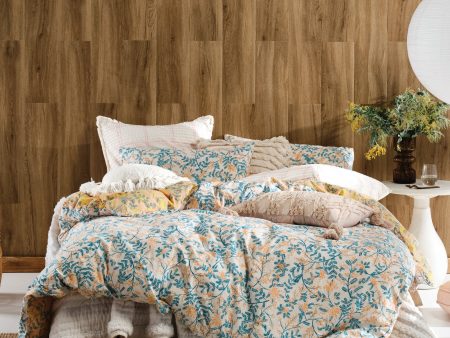 Bindi Peach Quilt Cover Set by Linen House Supply