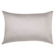 400TC Egyptian Cotton Sateen PEWTER Standard Pillowcase by Logan and Mason Platinum Cheap