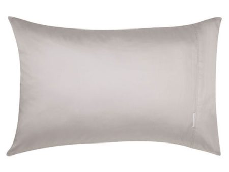 400TC Egyptian Cotton Sateen PEWTER Standard Pillowcase by Logan and Mason Platinum Cheap