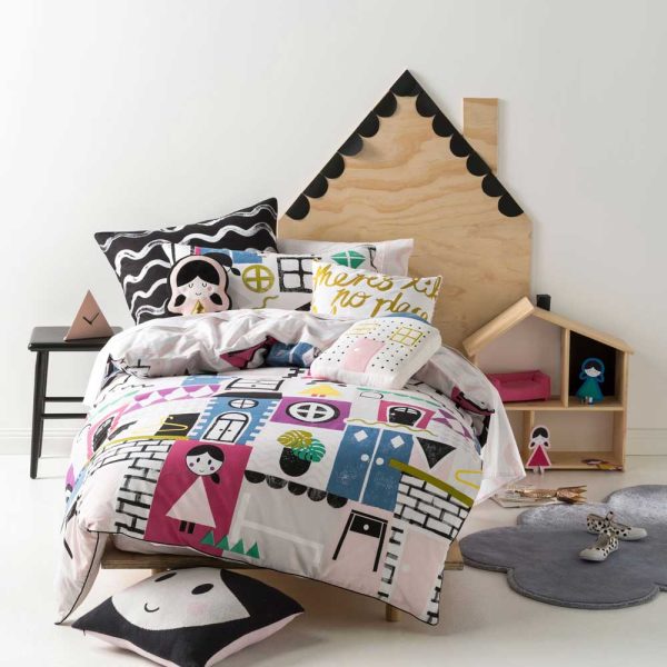 Dollhouse European Pillowcase by Hiccups For Cheap