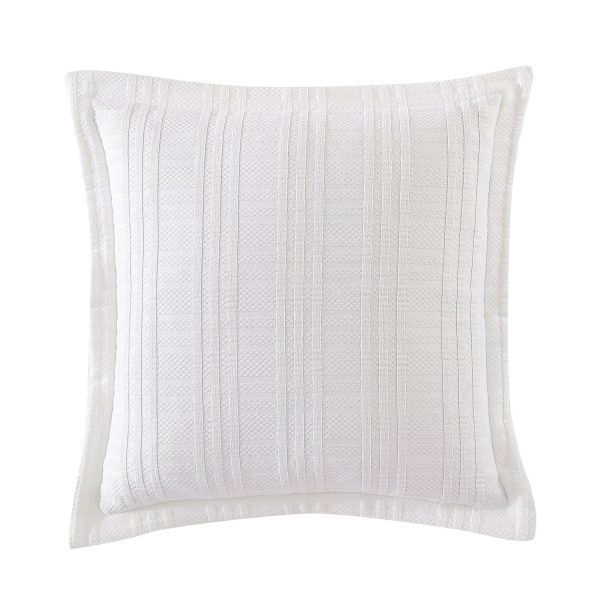 Winton White Cushion 45 x 45 cm by Private Collection For Sale