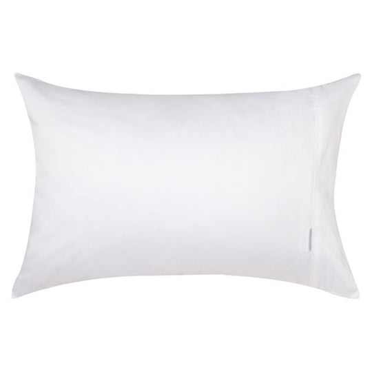 400TC Egyptian Cotton Sateen WHITE Standard Pillowcase by Logan and Mason Platinum Hot on Sale