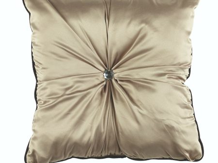 Juliette Taupe Square Cushion 43 x 43cm by Bianca Supply