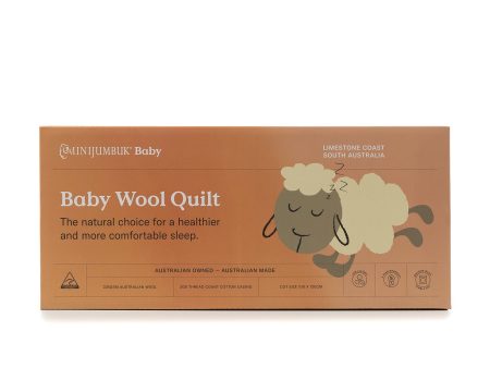 MiniJumbuk Baby Wool Cot Quilt Online now