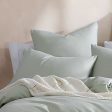 Serene Celedon European Pillowcase by Logan and Mason Platinum Discount