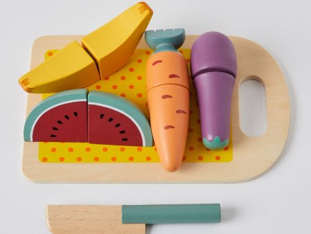 Wooden Fruit Chopping Set by Zookabee Supply