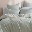 Serene Celedon European Pillowcase by Logan and Mason Platinum Discount