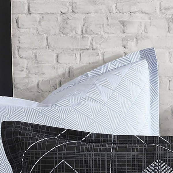 Gibson Black European Pillowcase by Logan and Mason Online now