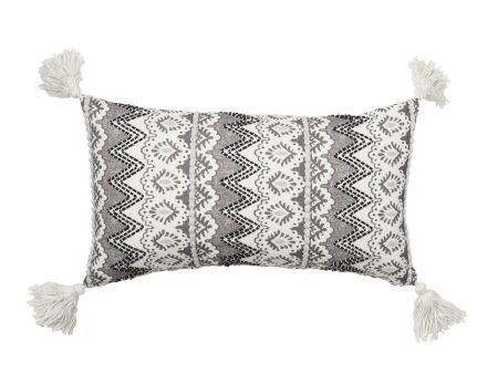 Chelsea Charcoal Cushion 35 x 60cm by Logan and Mason For Discount