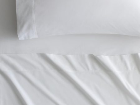 Byren Percale Sheet Set WHITE by Sheridan Online Hot Sale