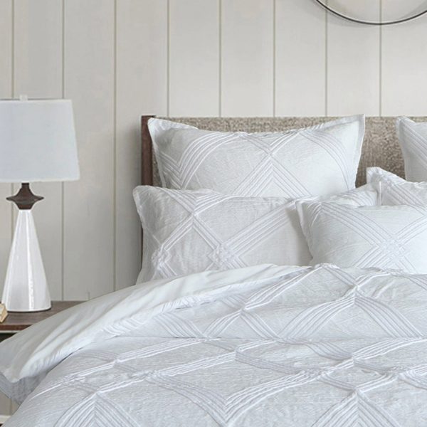 Katara White Quilt Cover Set by Bianca Sale