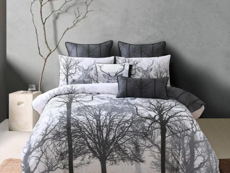 Bianca Buck Quilt Cover Set Grey For Discount