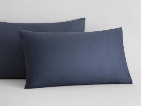 Abbotson Ink Linen Standard Pillowcase Pair by Sheridan Online Hot Sale