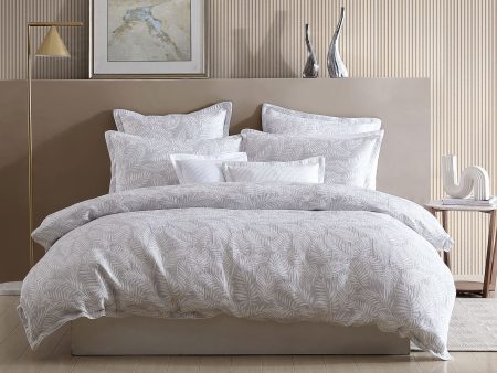 Koko Silver Quilt Cover Set by Logan and Mason Platinum Sale