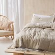 Nimes Natural Linen Coverlet by Linen House For Discount