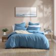 Serene Denim Quilt Cover Set by Logan and Mason Platinum For Cheap