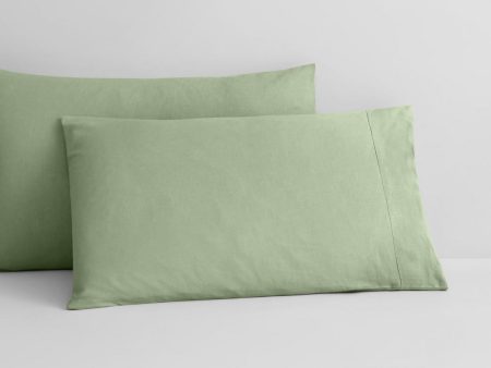 Abbotson Cactus Linen Standard Pillowcase Pair by Sheridan For Cheap