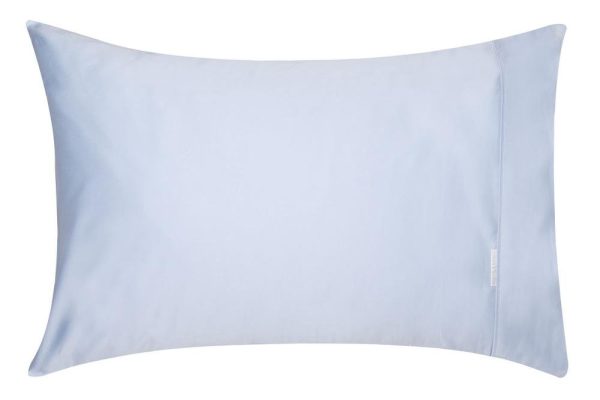 400TC Egyptian Cotton Sateen WEDGWOOD Standard Pillowcase by Logan and Mason Platinum Online now