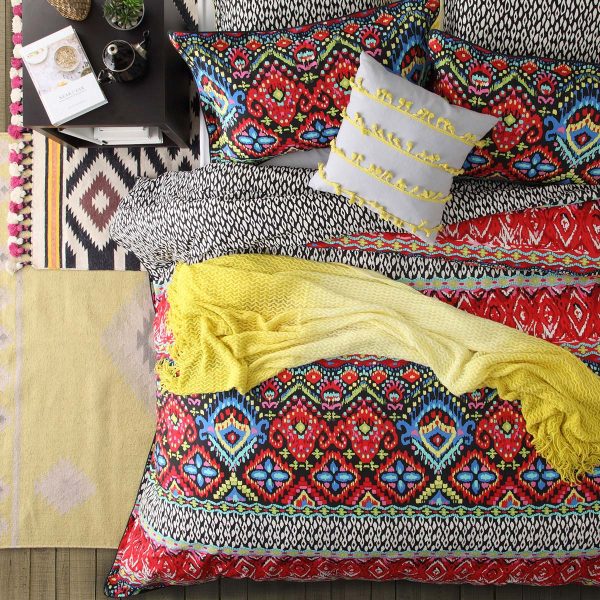 Chilli Multi Quilt Cover Set by Logan and Mason Sale