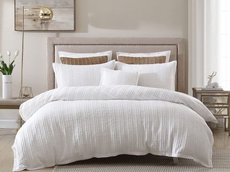 Winton White Quilt Cover Set by Private Collection Online Hot Sale