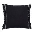 Piper Black Cushion 50 x 50cm by Logan and Mason For Discount