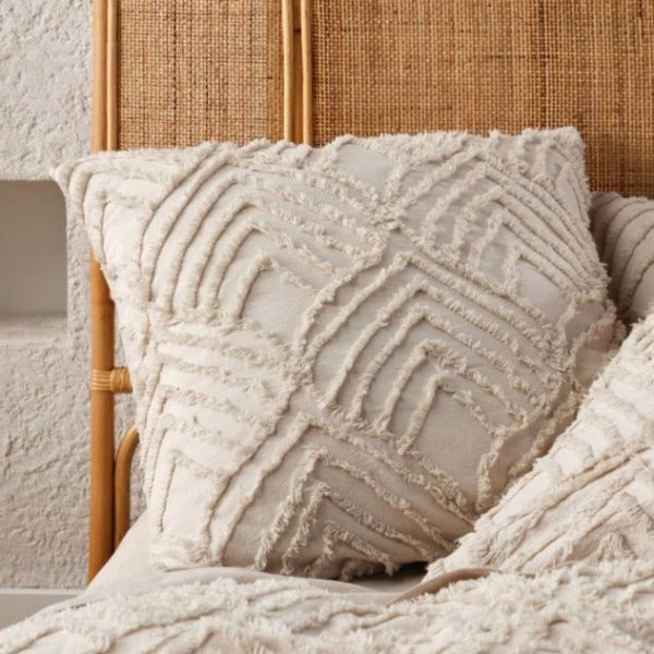 Palm Springs Natural European Pillowcase by Linen House For Discount