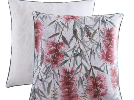 Merindah Red European Pillowcase by Logan and Mason Platinum Online Sale