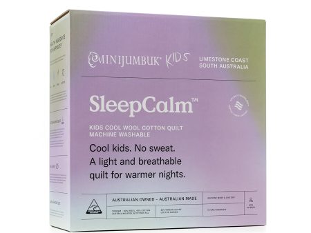 MiniJumbuk Kids Sleep Calm Australian Made COOL Wool Quilt Supply