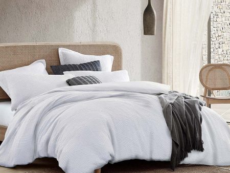 Braddon White Quilt Cover Set by Private Collection Hot on Sale