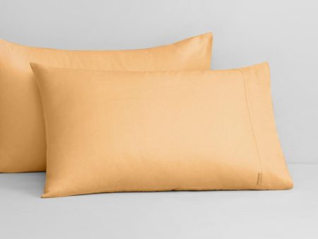 Abbotson Rockmelon Linen Standard Pillowcase Pair by Sheridan Sale