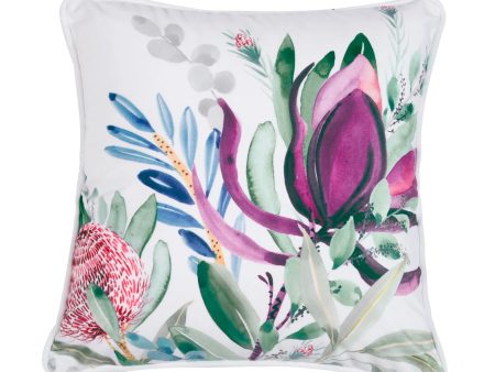 Bianca Protea Velvet Square Cushion For Cheap