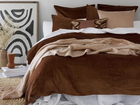 Sloane Cayenne Quilt Cover Set by Bambury Cheap