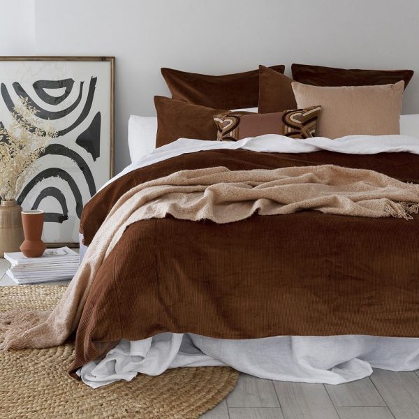 Sloane Cayenne Quilt Cover Set by Bambury Cheap