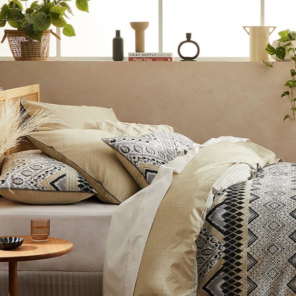 Chayton Linen Quilt Cover Set by Logan & Mason Discount