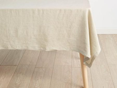 Nimes Linen Tablecloth Range NATURAL By Linen House For Discount