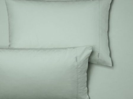 Heston 300TC SAGE FITTED SHEET + PILLOWCASE COMBO by Bianca Fashion