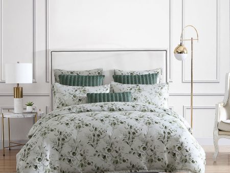 Asher Green Quilt Cover Set by Private Collection Online Sale