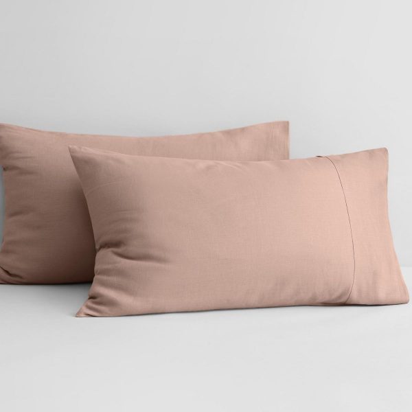 Abbotson Clay Linen Pillowcase Pair by Sheridan Discount