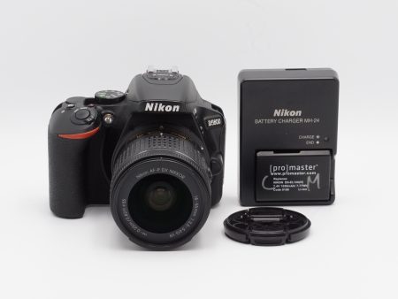 USED Nikon D5600 w  18-55mm DX (#3147089CM + 23500742CM) on Sale