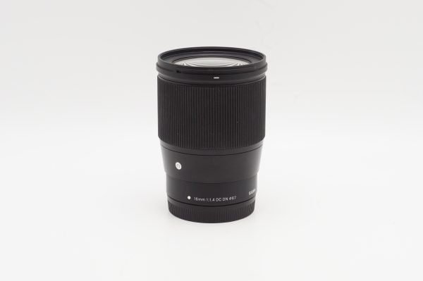 USED Sigma 16mm f 1.4 DC DN Contemporary Lens [Canon EF-M] (#55472675CM) on Sale