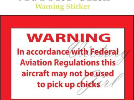 FAA Warning Sticker Vinyl Decal Sticker For Cheap