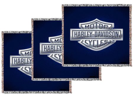 Medium Logo Business Woven Blankets - Volume Discounts Sale