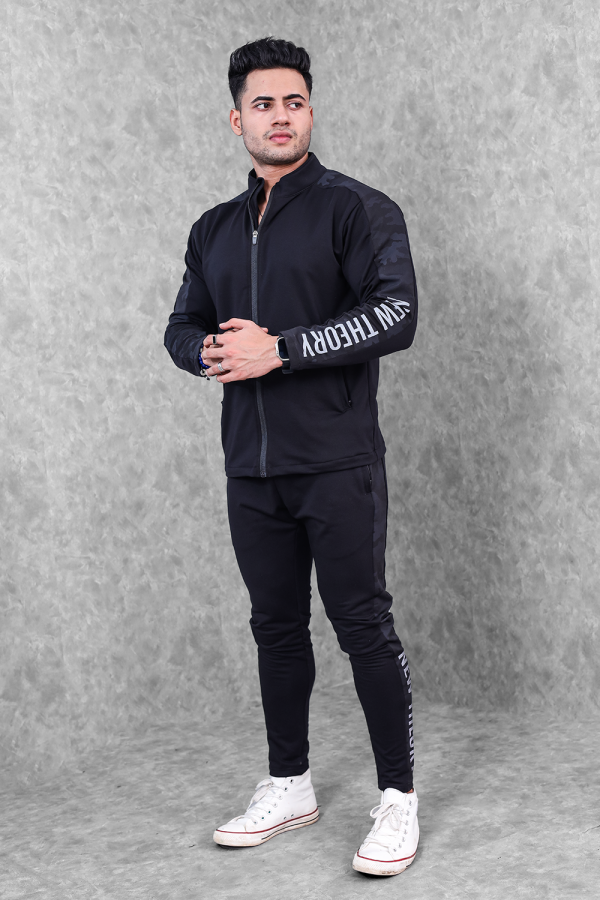 Active Camo Tracksuit- Black For Discount