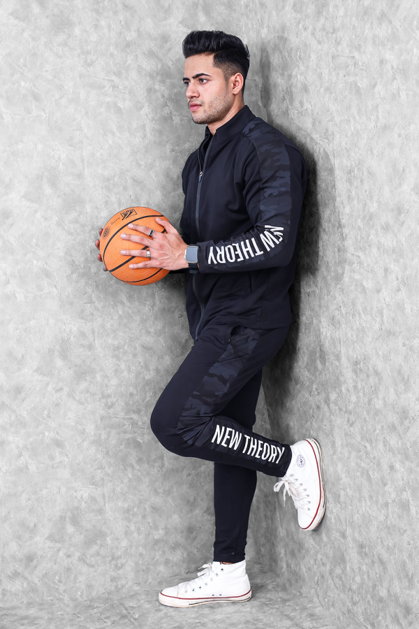 Active Camo Tracksuit- Black For Discount