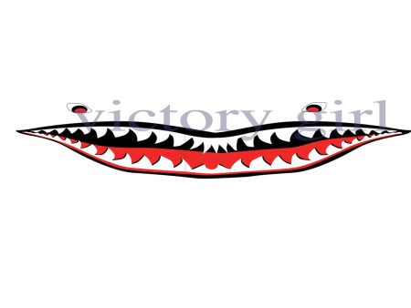 Full Mouth Shark Teeth Vinyl Decal Sticker Sale